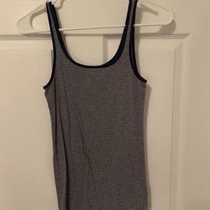 Navy and White Stripped Tank Top